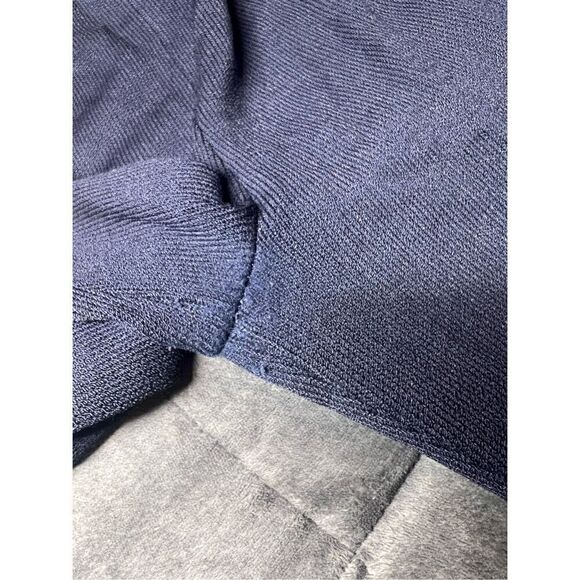 ST. JOHN BASIC Size 8‎ Navy Blue Santana Knit Elastic Waist Pants Trousers EUC - Picture 8 of 10